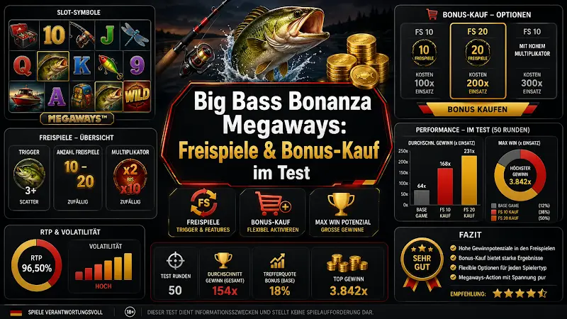 Big Bass Bonanza Megaways: Freispiele & Bonus-Kauf im Test